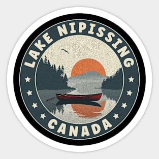 Lake Nipissing Canada Sunset Sticker